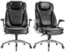 Thumbnail Ergonomic Computer Desk Chair, High Back Leather Chair with Padded Flip-up Arms, Swivel Home Office Chair Upgraded... — Smart Chairs, COLAMY