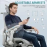 Thumbnail Ergonomic Office Chair with Massage and Heat, Reclining Mesh Chair with Footrest and 6D Armrest, Adjustable Headrest and... — Smart Chairs, JUMMICO