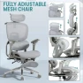 Thumbnail Ergonomic Office Chair with Massage and Heat, Reclining Mesh Chair with Footrest and 6D Armrest, Adjustable Headrest and... — Smart Chairs, JUMMICO