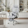 Thumbnail Ergonomic Office Chair with Massage and Heat, Reclining Mesh Chair with Footrest and 6D Armrest, Adjustable Headrest and... — Smart Chairs, JUMMICO