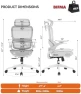 Thumbnail Ergonomic Office Chair with Wide Headrest & Adaptive Lumbar Support — Smart Chairs, SIHOO