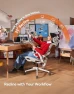 Thumbnail Ergonomic Office Chair with Wide Headrest & Adaptive Lumbar Support — Smart Chairs, SIHOO