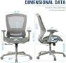 Thumbnail Mesh Office Chair with Ergonomic Design — Smart Chairs, ELABEST