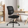 Thumbnail Armless Home Office Chair, Small Ergonomic Mesh Back Desk Chair with Lumbar Support and Wheels — Smart Chairs, CLATINA