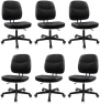 Thumbnail Armless Home Office Chair, Small Ergonomic Mesh Back Desk Chair with Lumbar Support and Wheels — Smart Chairs, CLATINA