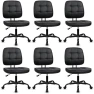 Thumbnail Armless Home Office Chair, Small Ergonomic Mesh Back Desk Chair with Lumbar Support and Wheels — Smart Chairs, CLATINA