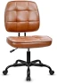 Thumbnail Armless Home Office Chair, Small Ergonomic Mesh Back Desk Chair with Lumbar Support and Wheels — Smart Chairs, CLATINA