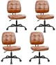 Thumbnail Armless Home Office Chair, Small Ergonomic Mesh Back Desk Chair with Lumbar Support and Wheels — Smart Chairs, CLATINA