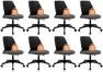 Thumbnail Armless Home Office Chair, Small Ergonomic Mesh Back Desk Chair with Lumbar Support and Wheels — Smart Chairs, CLATINA