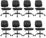 Thumbnail Armless Home Office Chair, Small Ergonomic Mesh Back Desk Chair with Lumbar Support and Wheels — Smart Chairs, CLATINA