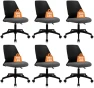 Thumbnail Armless Home Office Chair, Small Ergonomic Mesh Back Desk Chair with Lumbar Support and Wheels — Smart Chairs, CLATINA