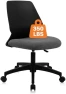 Thumbnail Armless Home Office Chair, Small Ergonomic Mesh Back Desk Chair with Lumbar Support and Wheels — Smart Chairs, CLATINA