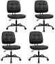 Thumbnail Armless Home Office Chair, Small Ergonomic Mesh Back Desk Chair with Lumbar Support and Wheels — Smart Chairs, CLATINA