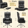 Thumbnail Big and Tall Office Chair, 400LBS Wide Leather Executive Chair, Reversible Armrest for Pets Criss Cross Legged, 135°... — Smart Chairs, FelixKing