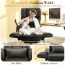 Thumbnail Big and Tall Office Chair, 400LBS Wide Leather Executive Chair, Reversible Armrest for Pets Criss Cross Legged, 135°... — Smart Chairs, FelixKing