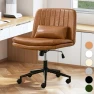 Thumbnail Criss Cross Chair with Wheels Armless Wide Cross Legged Office Chair — Smart Chairs, TUNYI