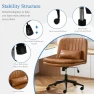 Thumbnail Criss Cross Chair with Wheels Armless Wide Cross Legged Office Chair — Smart Chairs, TUNYI