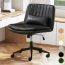 Thumbnail Criss Cross Chair with Wheels Armless Wide Cross Legged Office Chair — Smart Chairs, TUNYI