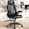 Thumbnail Ergonomic Executive Office Chair with Adjustable Headrest & 90° Flip-Up Arms — Smart Chairs, Kensaker