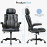 Thumbnail Ergonomic Executive Office Chair with Adjustable Headrest & 90° Flip-Up Arms — Smart Chairs, Kensaker
