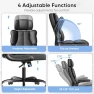 Thumbnail Ergonomic Executive Office Chair with Adjustable Headrest & 90° Flip-Up Arms — Smart Chairs, Kensaker
