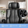 Thumbnail Ergonomic Executive Office Chair with Adjustable Headrest & 90° Flip-Up Arms — Smart Chairs, Kensaker
