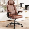 Thumbnail Ergonomic Executive Office Chair with Adjustable Headrest & 90° Flip-Up Arms — Smart Chairs, Kensaker