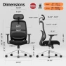 Thumbnail Ergonomic High Back Desk Chair — Smart Chairs, QuelSoft