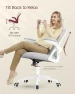 Thumbnail Ergonomic Mesh Office Chair with Adjustable Lumbar Support and Headrest — Smart Chairs, VASAGLE