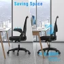 Thumbnail Ergonomic Office Chair, Mid Back Desk Chairs with Adjustable Height, Swivel Chair with Flip-Up Arms and Lumbar Support,... — Smart Chairs, naspaluro