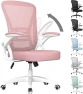 Thumbnail Ergonomic Office Chair, Mid Back Desk Chairs with Adjustable Height, Swivel Chair with Flip-Up Arms and Lumbar Support,... — Smart Chairs, naspaluro