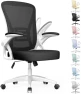 Thumbnail Ergonomic Office Chair, Mid Back Desk Chairs with Adjustable Height, Swivel Chair with Flip-Up Arms and Lumbar Support,... — Smart Chairs, naspaluro