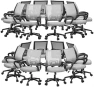 Thumbnail Ergonomic Office Chair Pack of 2 — Smart Chairs, Magshion