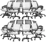 Thumbnail Ergonomic Office Chair Pack of 2 — Smart Chairs, Magshion