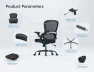 Thumbnail Ergonomic Office Chair with Back Support — Smart Chairs, TRALT