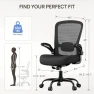 Thumbnail Ergonomic Office Chair with Flip-up Armrests & 135° Recline — Smart Chairs, Mimoglad