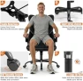 Thumbnail Ergonomic Office Chair with Flip-up Armrests, 300lbs Mid Back Computer Office Desk Chair with Lumbar Support, Executive... — Smart Chairs, Box DesignLab