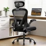 Thumbnail Ergonomic Office Chair with Headrest, Lumbar Support & Flip-up Armrests — Smart Chairs, OwgeinSet