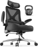Thumbnail Ergonomic Office Chair with Headrest, Lumbar Support, Flip-Up Armrests, Thick Memory Foam Seat — Smart Chairs, FAMIDOLE