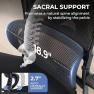 Thumbnail Ergonomic Office Chair with Headrest, Lumbar Support, Flip-Up Armrests, Thick Memory Foam Seat — Smart Chairs, FAMIDOLE