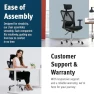 Thumbnail Ergonomic Office Chair with Rollerblade Wheels - High Back Breathable Mesh, 4D Lumbar Support, Memory Foam Seat — Smart Chairs, Duramont