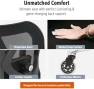 Thumbnail Ergonomic Office Chair with Rollerblade Wheels - High Back Breathable Mesh, 4D Lumbar Support, Memory Foam Seat — Smart Chairs, Duramont