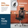 Thumbnail Ergonomic Office Chair with Rollerblade Wheels - High Back Breathable Mesh, 4D Lumbar Support, Memory Foam Seat — Smart Chairs, Duramont