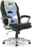 Thumbnail Executive Office Chair with Faux Leather and Mesh, Adjustable Ergonomic Comfy Seat with Lumbar Support — Smart Chairs, Serta