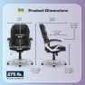 Thumbnail Executive Office Chair with Faux Leather and Mesh, Adjustable Ergonomic Comfy Seat with Lumbar Support — Smart Chairs, Serta