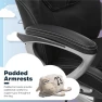 Thumbnail Executive Office Chair with Faux Leather and Mesh, Adjustable Ergonomic Comfy Seat with Lumbar Support — Smart Chairs, Serta