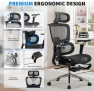Thumbnail Mesh Ergonomic Office Chair with 6D Armrests — Smart Chairs, hujusko