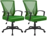 Thumbnail Mid Back Swivel Office Chair with Lumbar Support and Armrest — Smart Chairs, Furmax