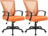 Thumbnail Mid Back Swivel Office Chair with Lumbar Support and Armrest — Smart Chairs, Furmax