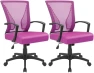 Thumbnail Mid Back Swivel Office Chair with Lumbar Support and Armrest — Smart Chairs, Furmax